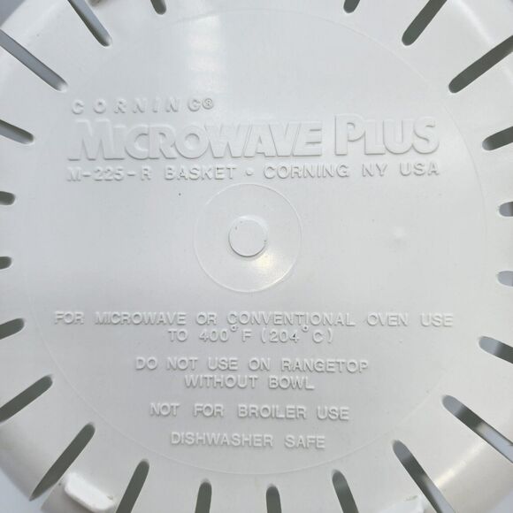 Vintage 80s Corning Ware 3Pc MIicrowave Plus M-225-R Casserole Dish Steamer Lid - Picture 2 of 13